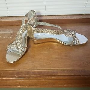 Women's Alfani Genesis Wedge Sandal in gold